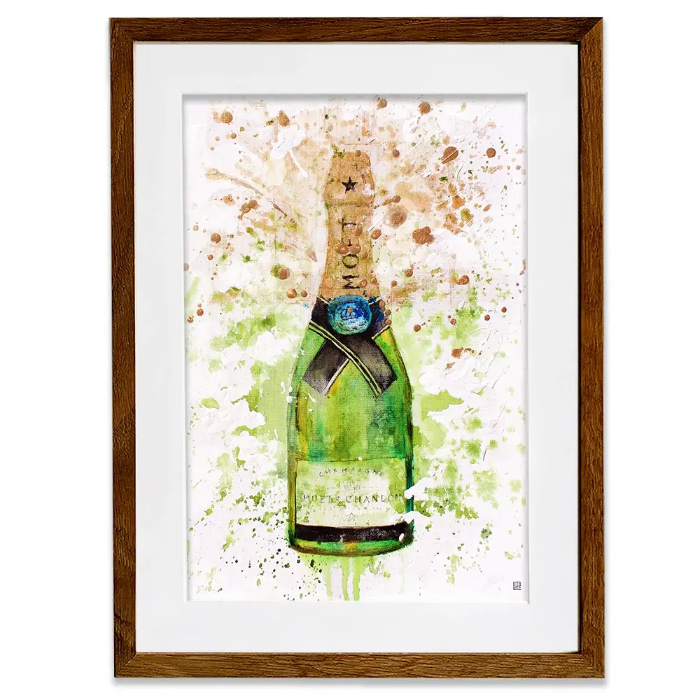 Champagne Splashing Framed Art Print Champagne Splashing Framed Art Print wall art product Studio Paint-Ing