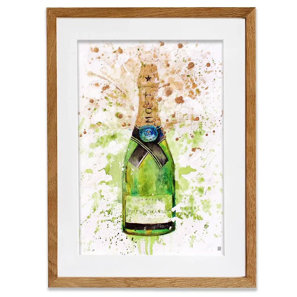 Champagne Splashing Framed Art Print Champagne Splashing Framed Art Print wall art product Studio Paint-Ing