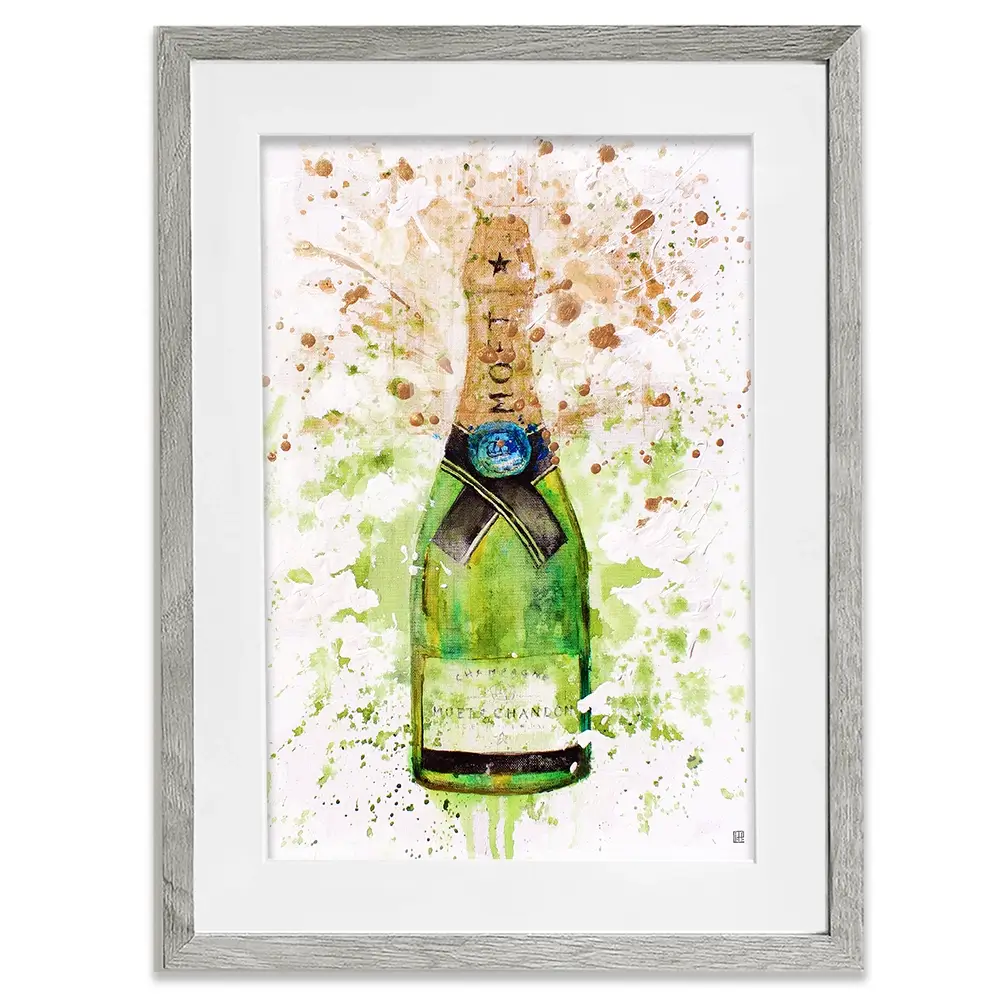 Champagne Splashing Framed Art Print Champagne Splashing Framed Art Print wall art product Studio Paint-Ing