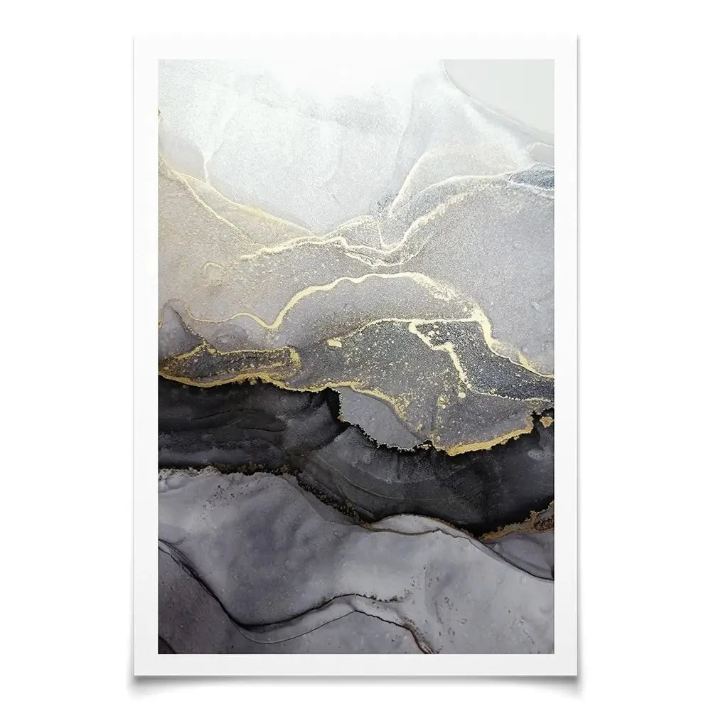 Charcoal Marble Abstract Art Print Charcoal Marble Abstract Art Print wall art product coldsun777 / Shutterstock