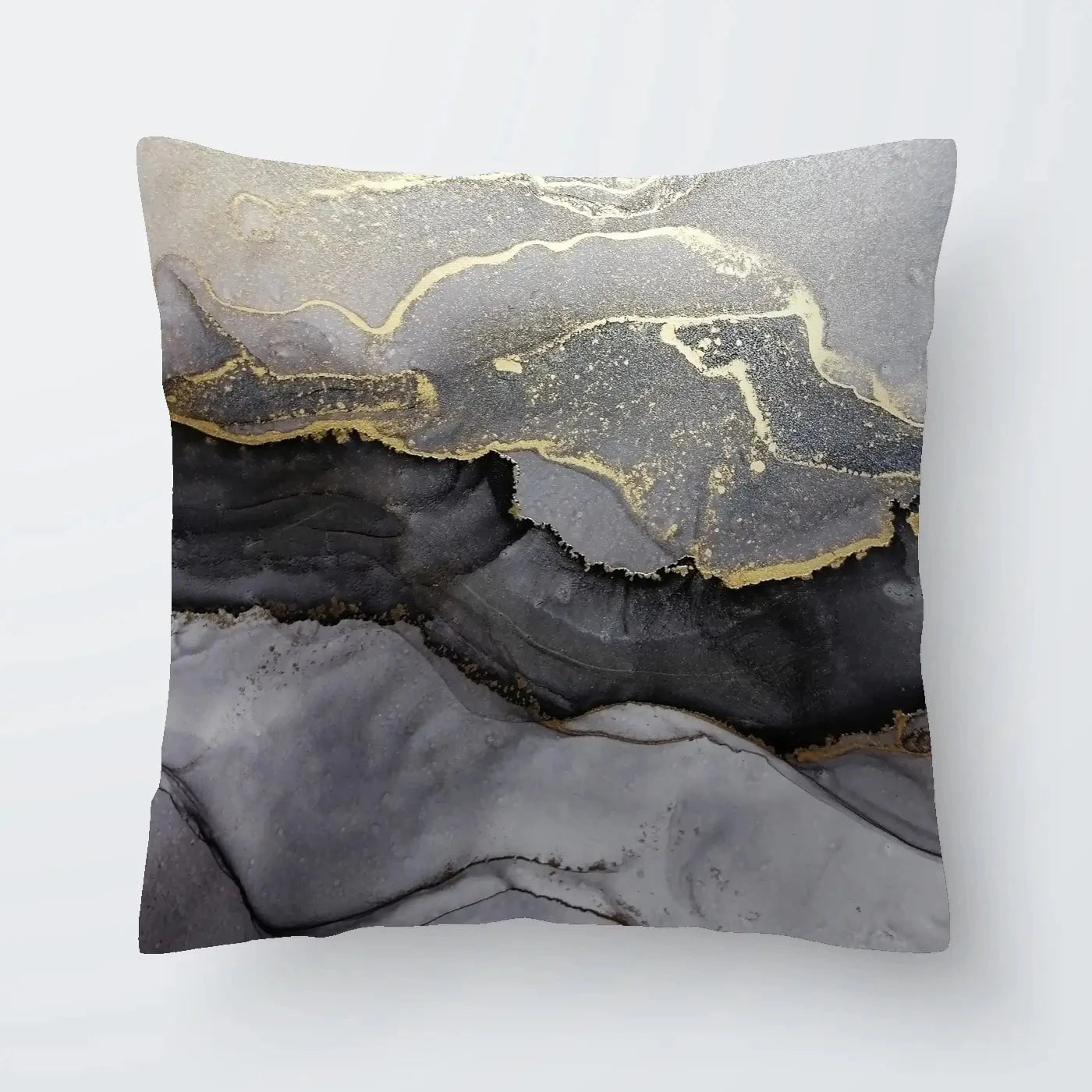 Charcoal Marble Abstract Cushion Charcoal Marble Abstract Cushion wall art product coldsun777 / Shutterstock
