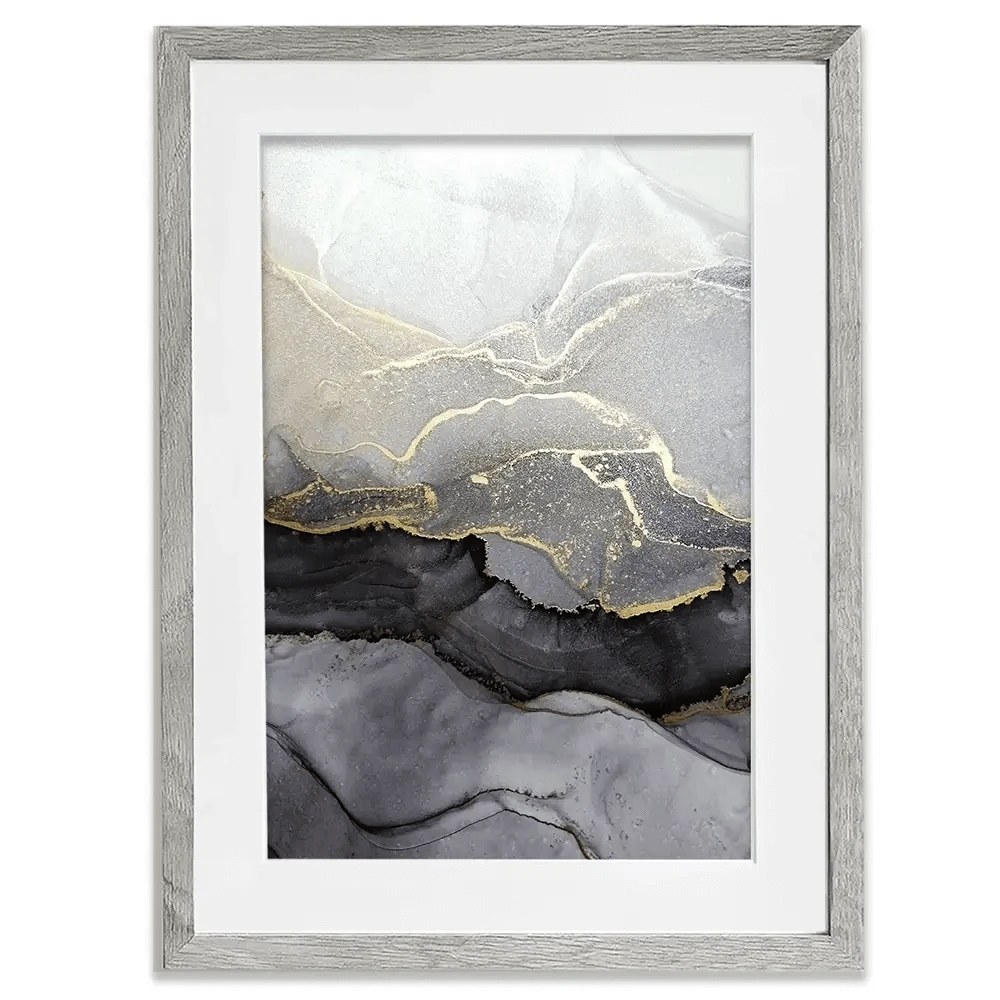 Charcoal Marble Abstract Framed Art Print Charcoal Marble Abstract Framed Art Print wall art product coldsun777 / Shutterstock