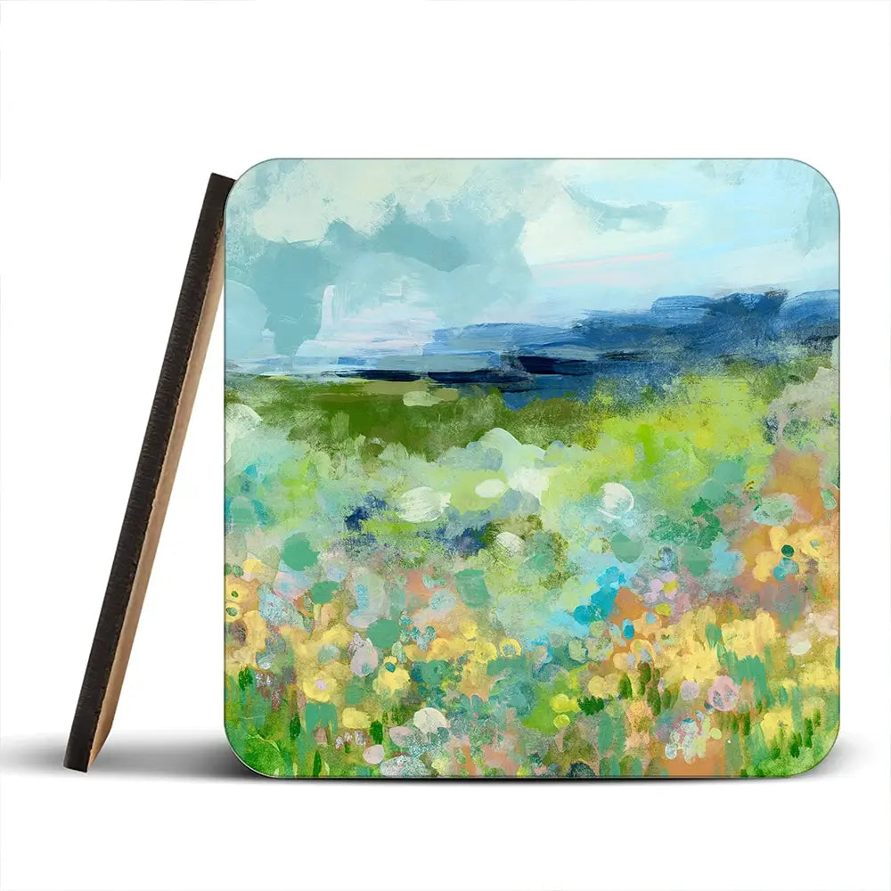 Charmed Meadow Coaster Set Charmed Meadow Coaster Set wall art product June Erica Vess