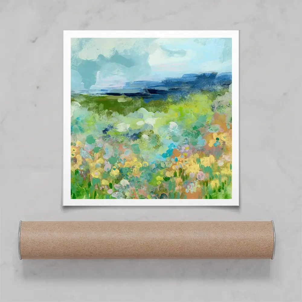 Charmed Meadow Square Art Print Charmed Meadow Square Art Print wall art product June Erica Vess