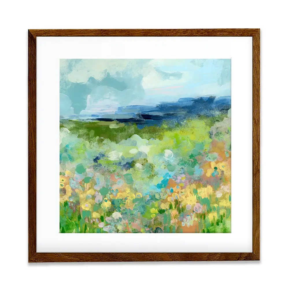 Charmed Meadow Square Framed Art Print Charmed Meadow Square Framed Art Print wall art product June Erica Vess