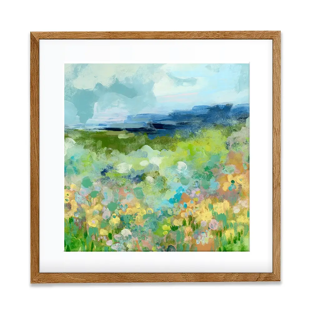Charmed Meadow Square Framed Art Print Charmed Meadow Square Framed Art Print wall art product June Erica Vess