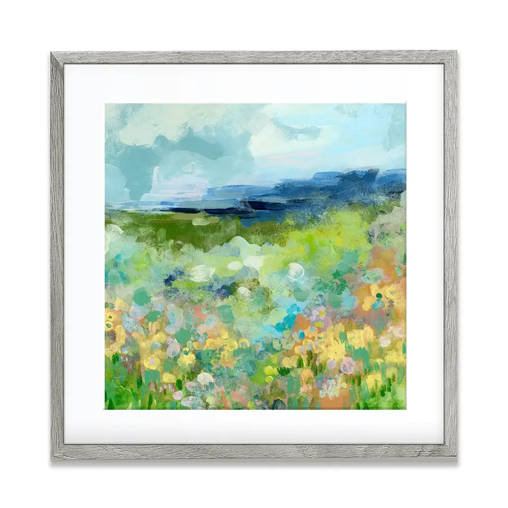 Charmed Meadow Square Framed Art Print Charmed Meadow Square Framed Art Print wall art product June Erica Vess