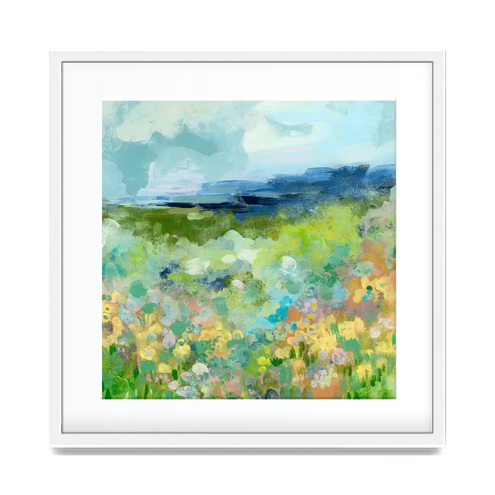 Charmed Meadow Square Framed Art Print Charmed Meadow Square Framed Art Print wall art product June Erica Vess