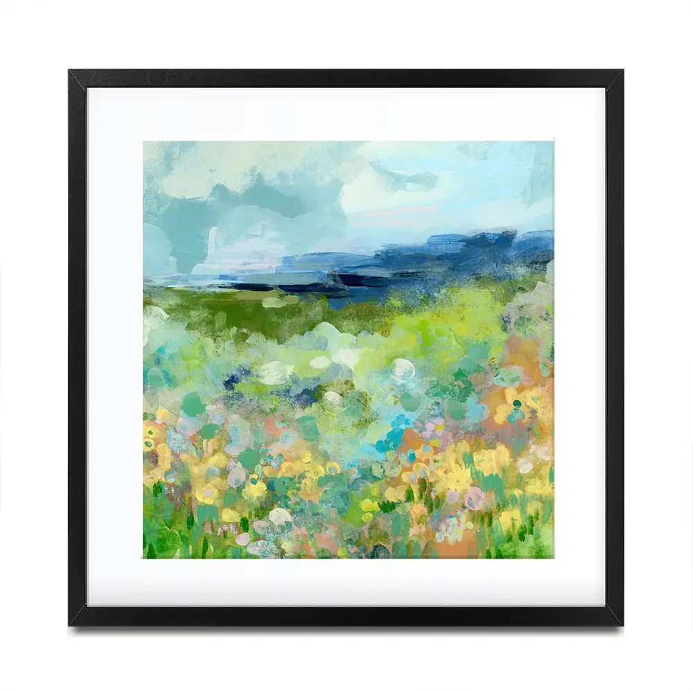 Charmed Meadow Square Framed Art Print Charmed Meadow Square Framed Art Print wall art product June Erica Vess