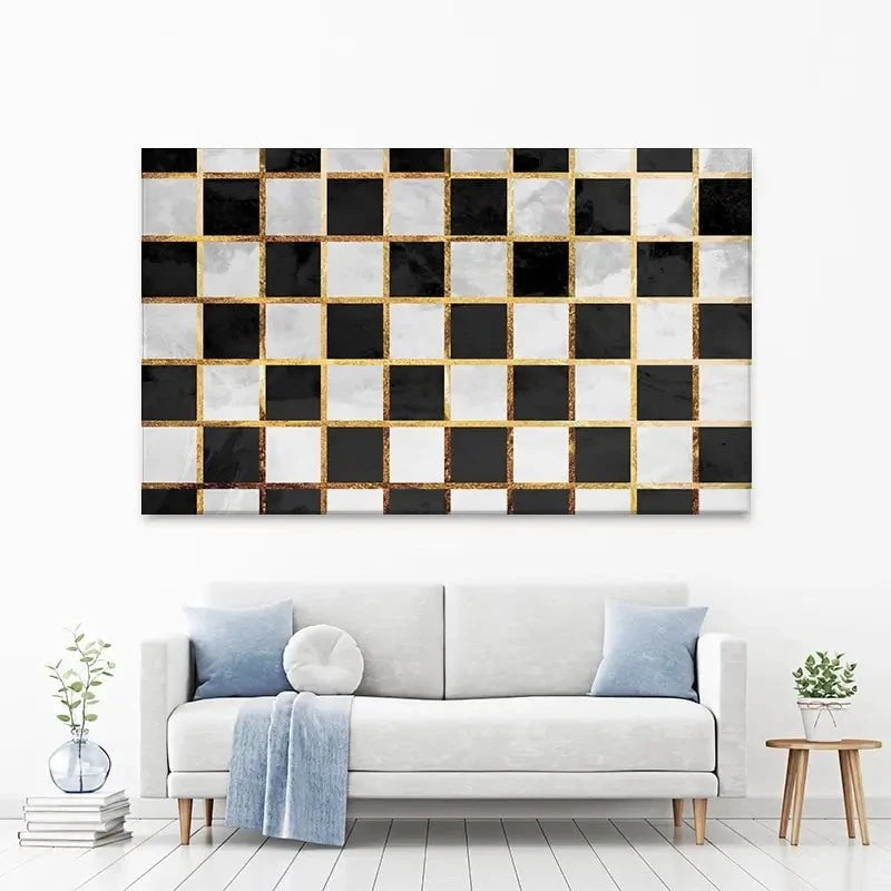 Checkerboard Canvas Print Checkerboard Canvas Print wall art product Sarah Manovski