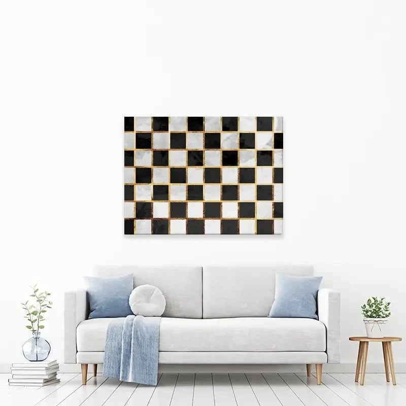 Checkerboard Canvas Print Checkerboard Canvas Print wall art product Sarah Manovski