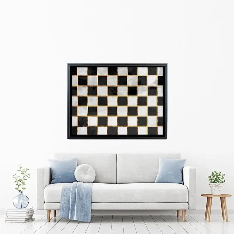 Checkerboard Canvas Print Checkerboard Canvas Print wall art product Sarah Manovski