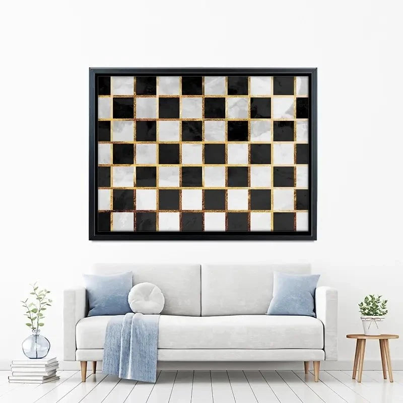 Checkerboard Canvas Print Checkerboard Canvas Print wall art product Sarah Manovski