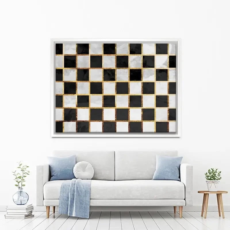 Checkerboard Canvas Print Checkerboard Canvas Print wall art product Sarah Manovski