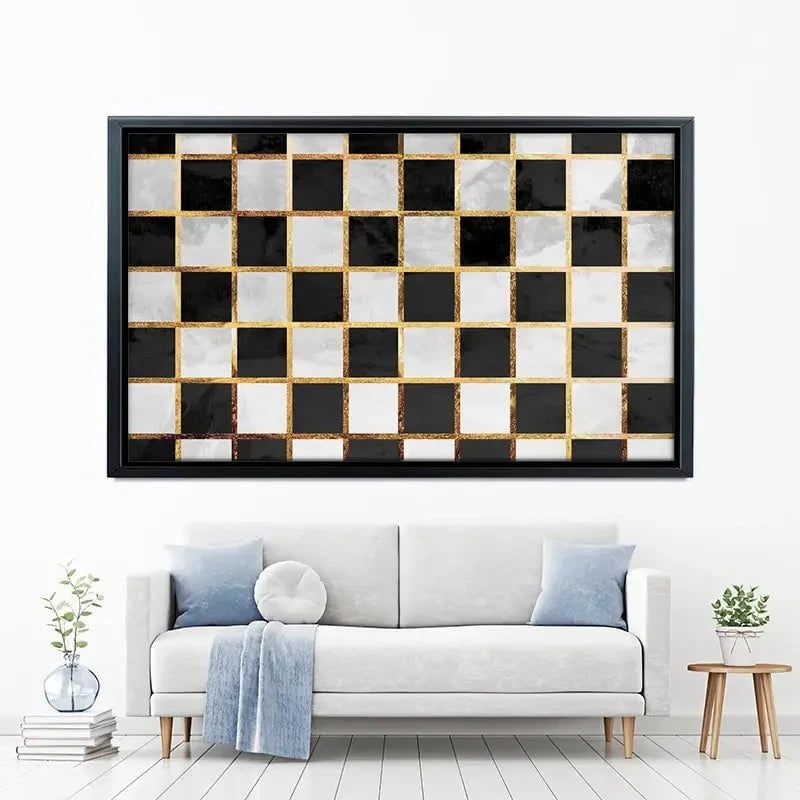Checkerboard Canvas Print Checkerboard Canvas Print wall art product Sarah Manovski