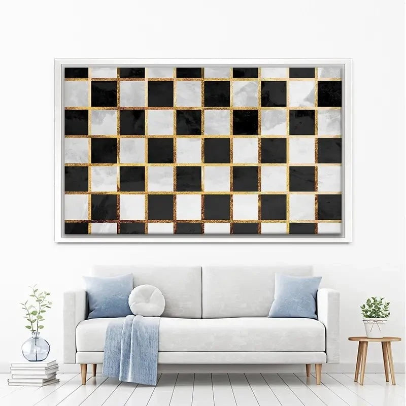 Checkerboard Canvas Print Checkerboard Canvas Print wall art product Sarah Manovski