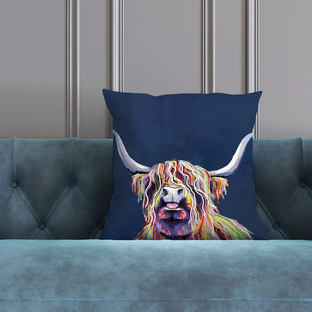 Cheeky Coo In Navy Blue Cushion Cheeky Coo In Navy Blue Cushion wall art product Independent