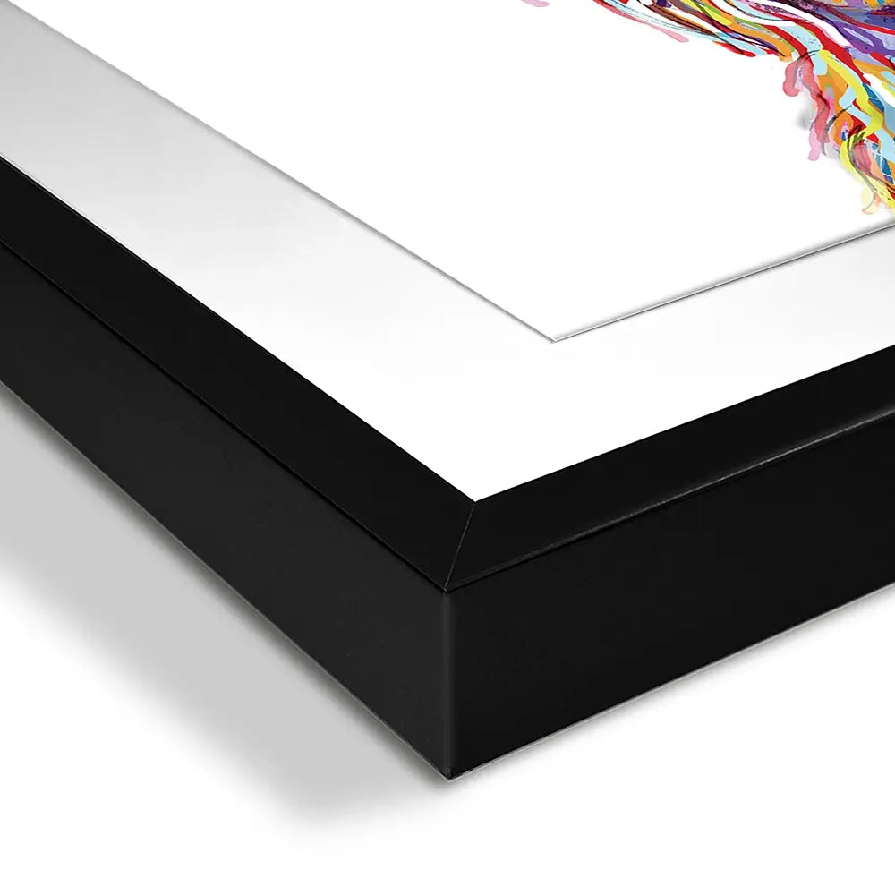 Cheeky White Highland Cow Square Framed Art Print Cheeky White Highland Cow Square Framed Art Print wall art product Independent