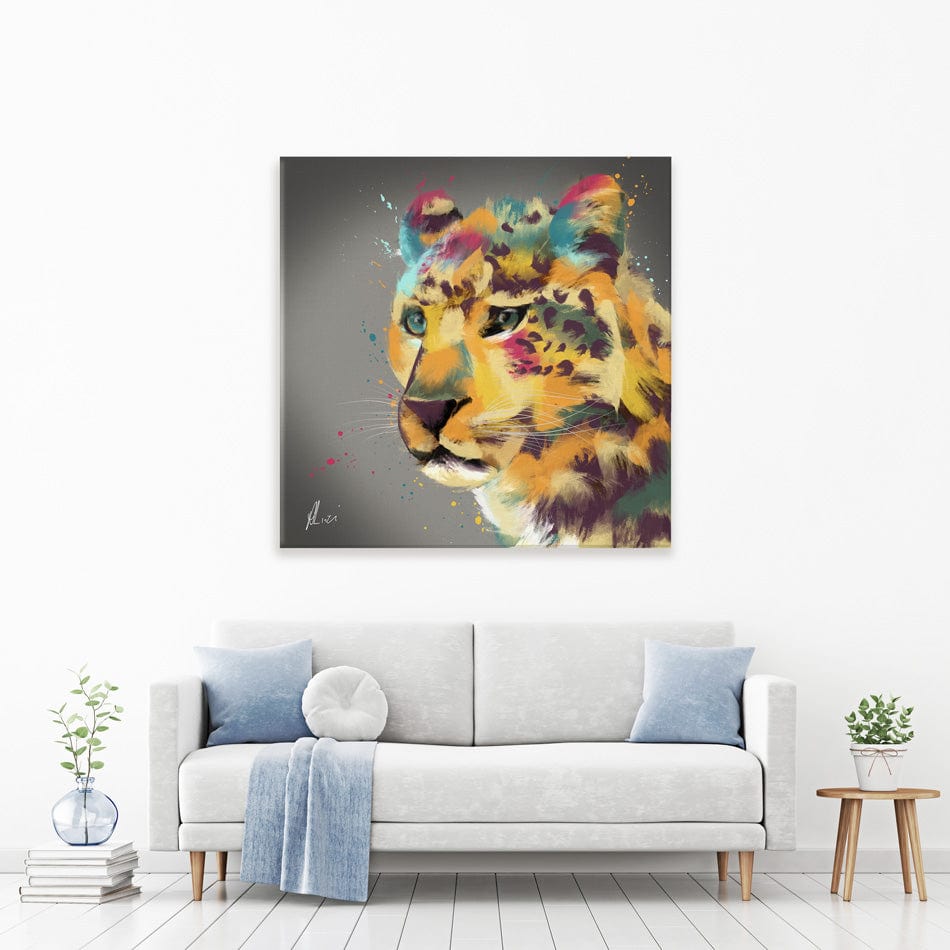 Cheetah Canvas Print wall art product Aimee Linzi