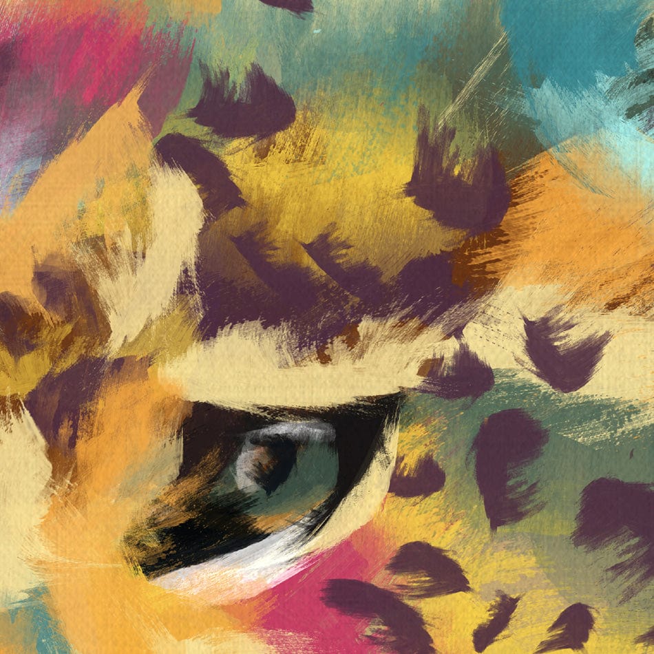 Cheetah Canvas Print wall art product Aimee Linzi