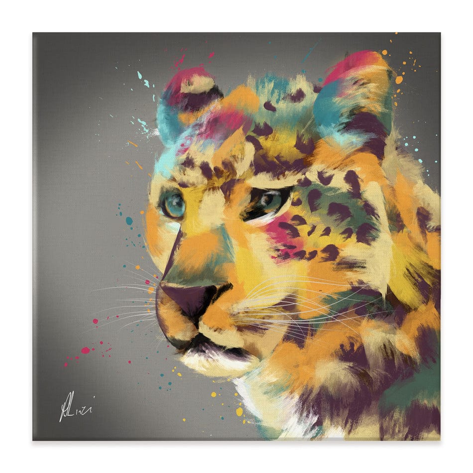 Cheetah Canvas Print wall art product Aimee Linzi