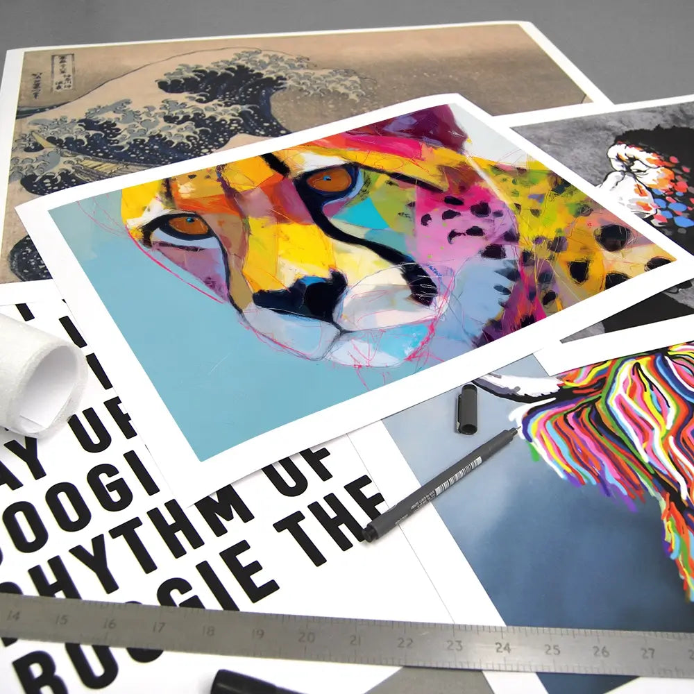 Cheetah Gaze Art Print Cheetah Gaze Art Print wall art product Chromatic Storm Studio