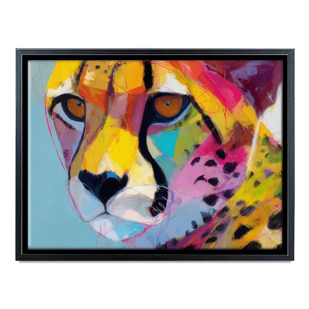 Cheetah Gaze Canvas Print Cheetah Gaze Canvas Print wall art product Chromatic Storm Studio