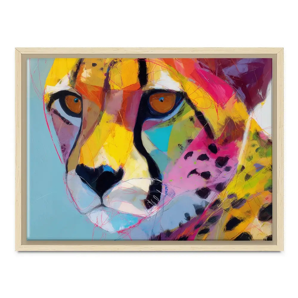 Cheetah Gaze Canvas Print Cheetah Gaze Canvas Print wall art product Chromatic Storm Studio
