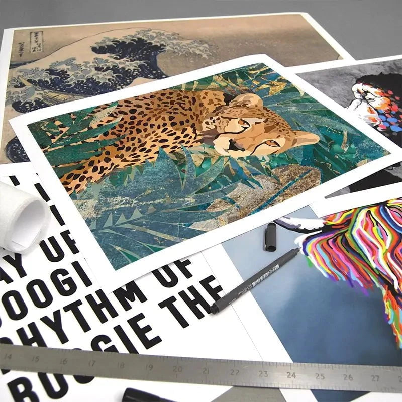 Cheetah In The Jungle Art Print Cheetah In The Jungle Art Print wall art product Sarah Manovski