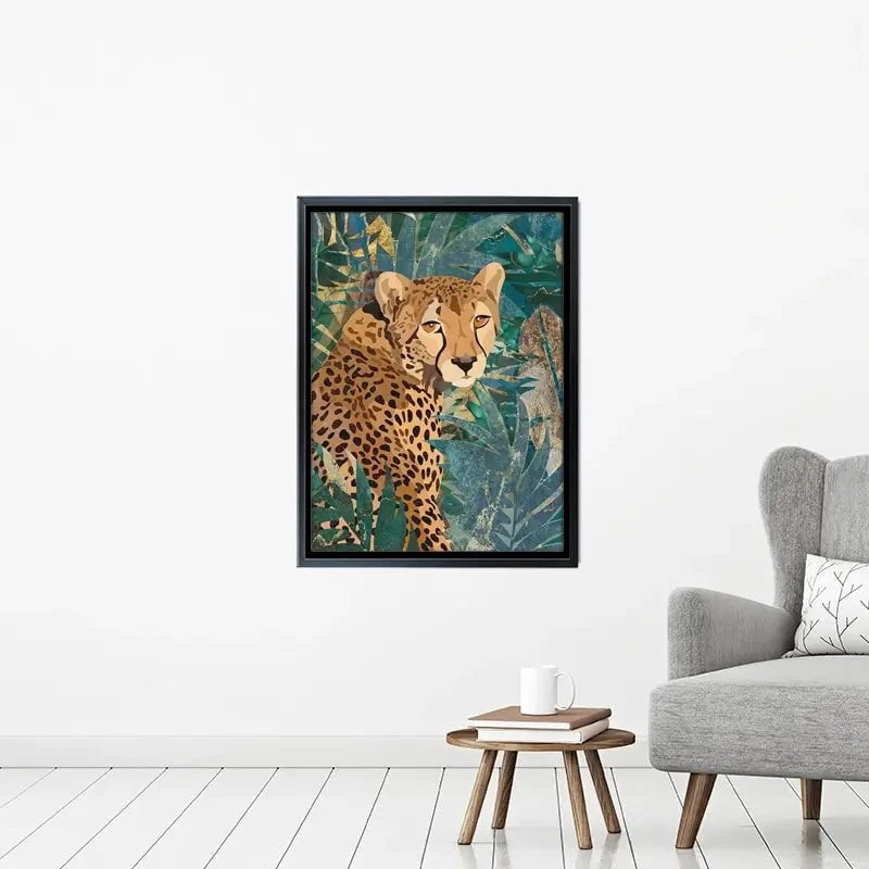 Cheetah In The Jungle Canvas Print Cheetah In The Jungle Canvas Print wall art product Sarah Manovski