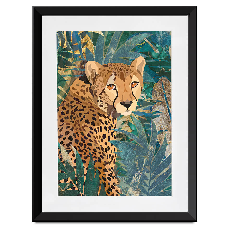 Cheetah In The Jungle Framed Art Print Cheetah In The Jungle Framed Art Print wall art product Sarah Manovski