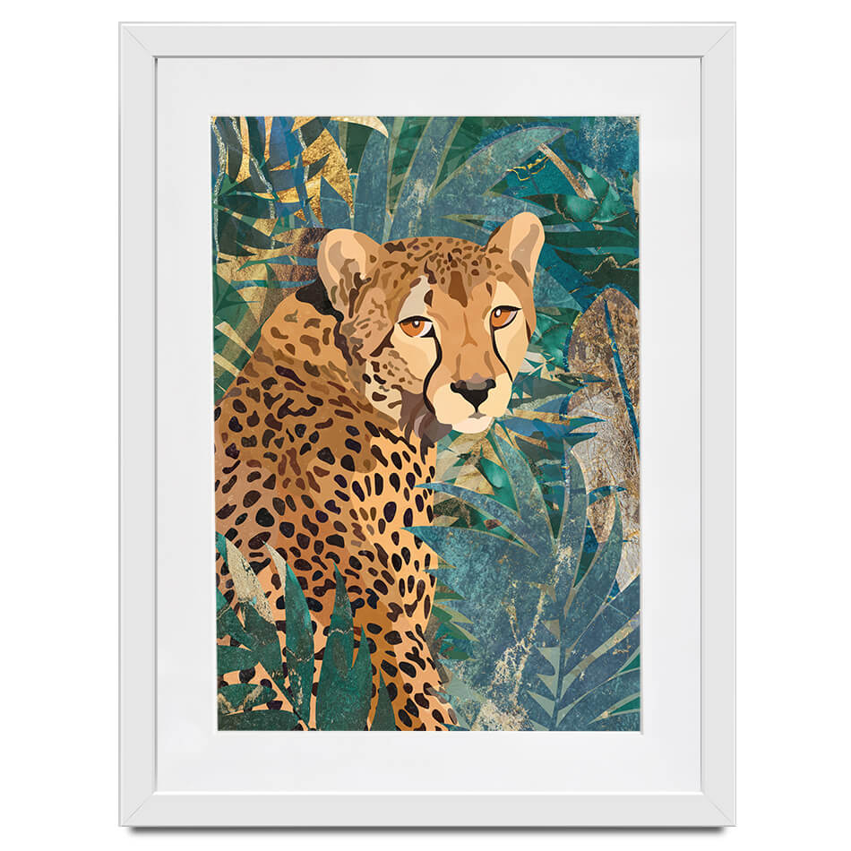 Cheetah In The Jungle Framed Art Print Cheetah In The Jungle Framed Art Print wall art product Sarah Manovski