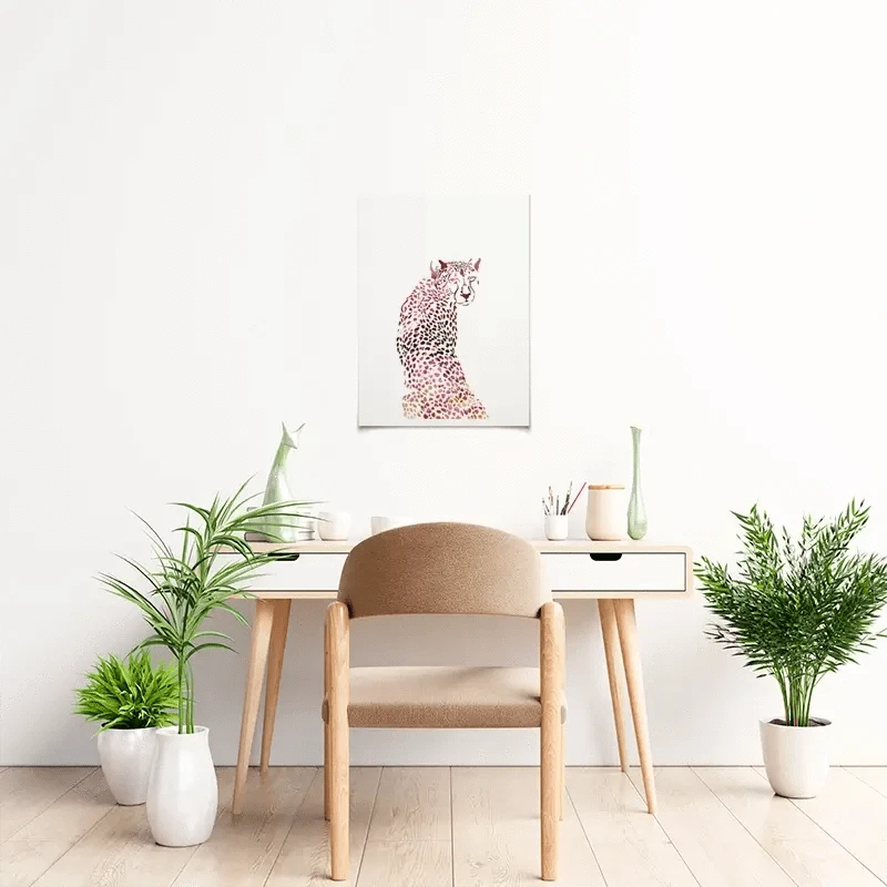 Cheetah On White Art Print Cheetah On White Art Print wall art product Sarah Manovski