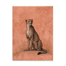 Cheetah Pose Portrait Canvas Print Cheetah Pose Portrait Canvas Print wall art product Petals Prints Design - Independent