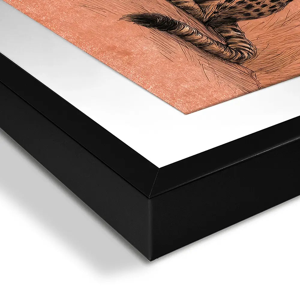 Cheetah Pose Portrait Framed Art Print Cheetah Pose Portrait Framed Art Print wall art product Petals Prints Design - Independent
