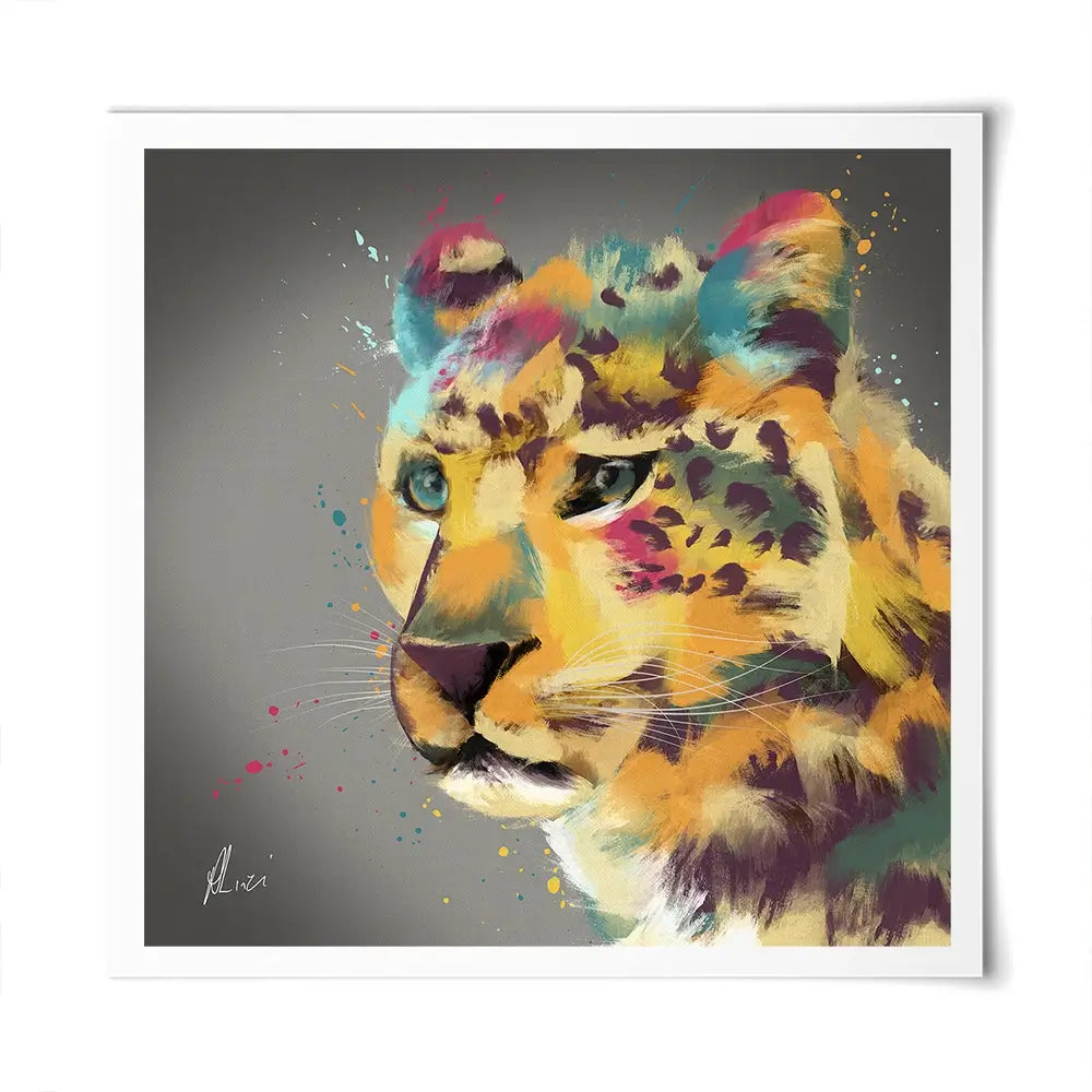 Cheetah Square Art Print Cheetah Square Art Print wall art product Aimee Linzi