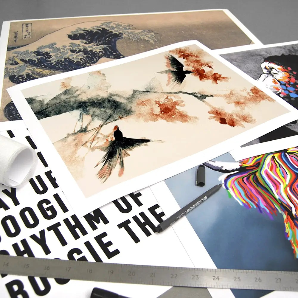 Cherry Birds Art Print Cherry Birds Art Print wall art product Treechild