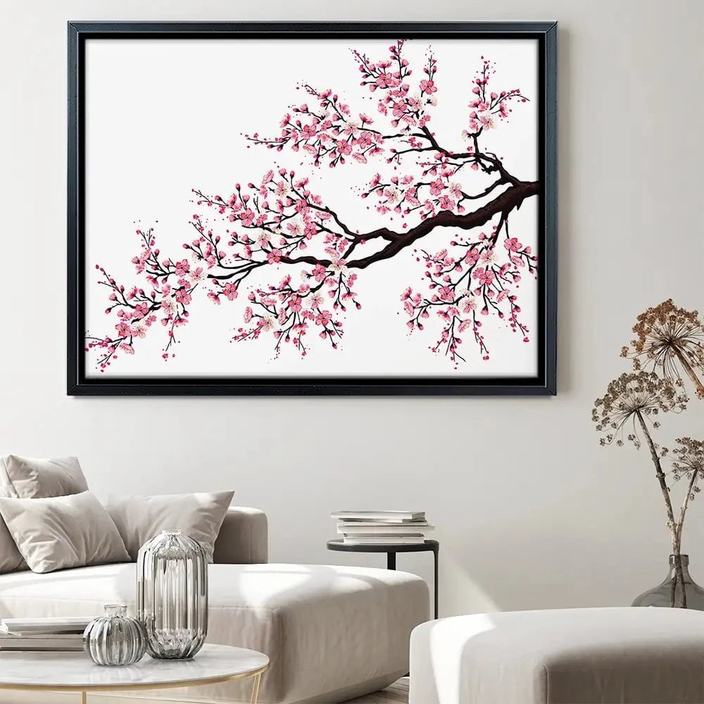 Cherry Blossom Branch Canvas Print Cherry Blossom Branch Canvas Print wall art product fresher / Shutterstock