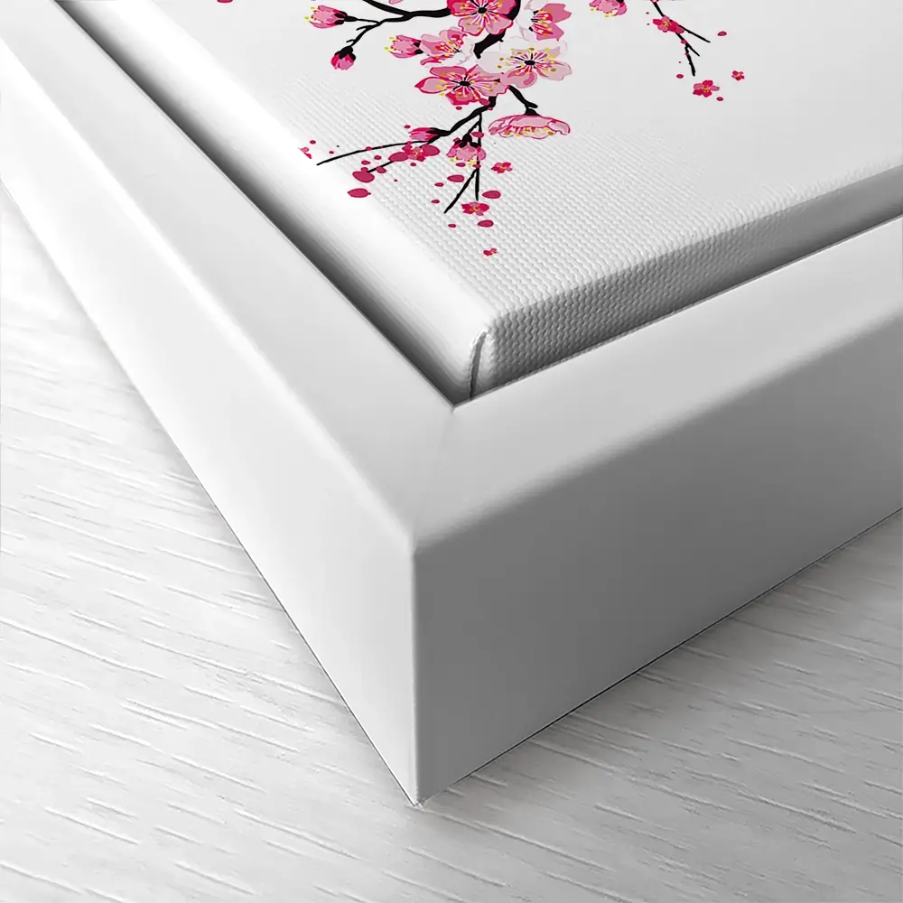 Cherry Blossom Branch Square Canvas Print Cherry Blossom Branch Square Canvas Print wall art product fresher / Shutterstock