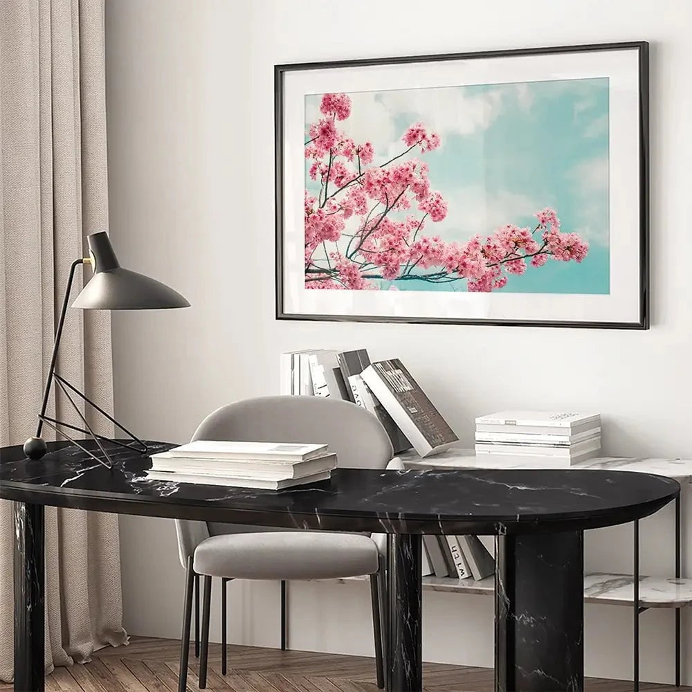 Cherry Blossom Framed Art Print Cherry Blossom Framed Art Print wall art product Makistock / Shutterstock