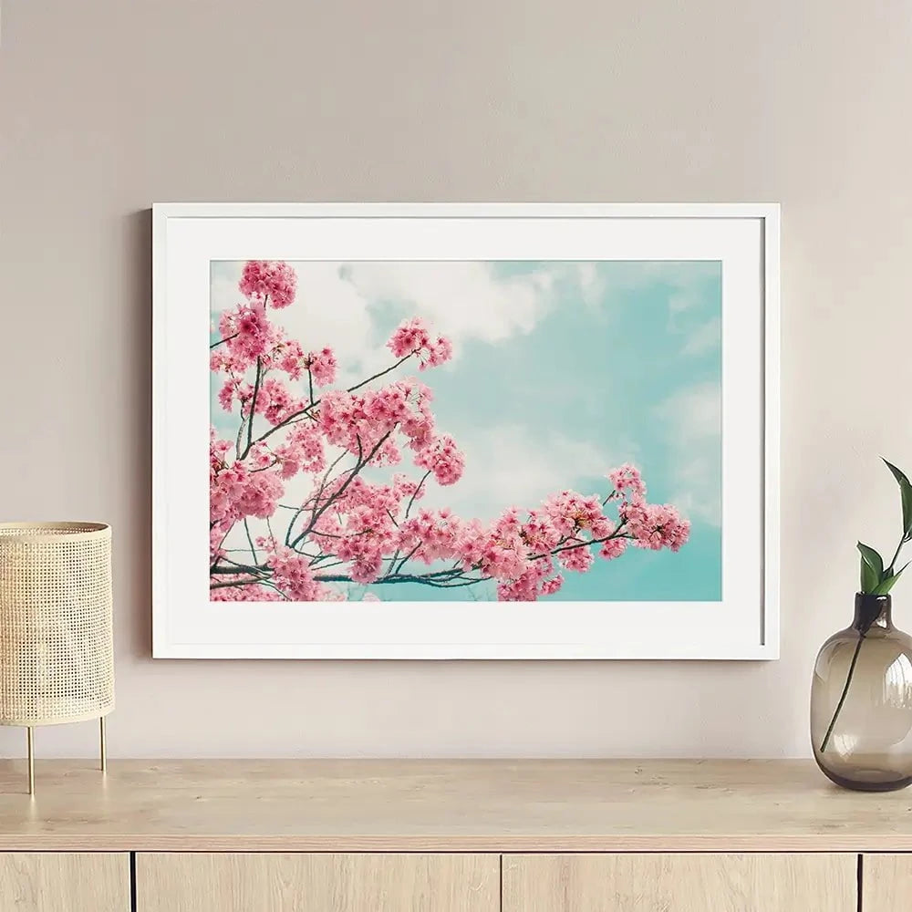 Cherry Blossom Framed Art Print Cherry Blossom Framed Art Print wall art product Makistock / Shutterstock