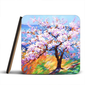 Cherry Blossom Glory Coaster Set Cherry Blossom Glory Coaster Set wall art product Art Print Shop