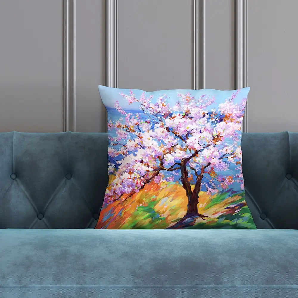 Cherry Blossom Glory Cushion Cherry Blossom Glory Cushion wall art product Art Print Shop