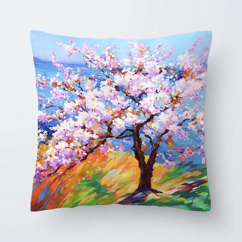 Cherry Blossom Glory Cushion Cherry Blossom Glory Cushion wall art product Art Print Shop