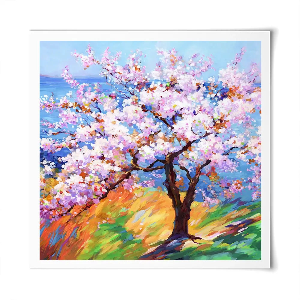 Cherry Blossom Glory Square Art Print Cherry Blossom Glory Square Art Print wall art product Art Print Shop