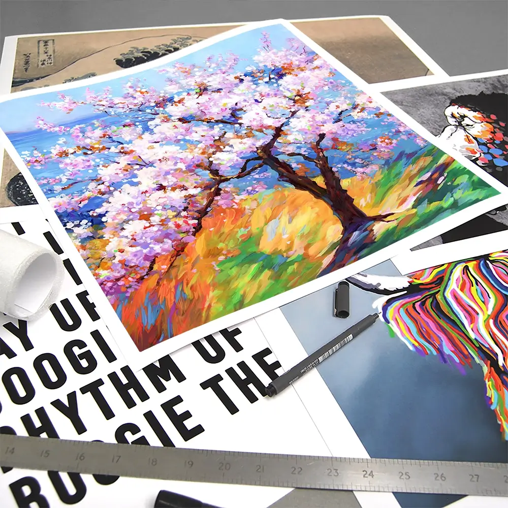 Cherry Blossom Glory Square Art Print Cherry Blossom Glory Square Art Print wall art product Art Print Shop