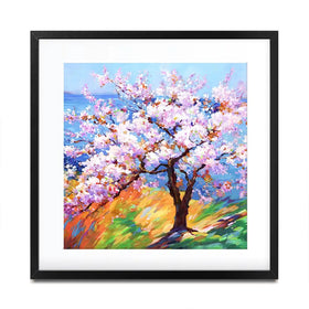 Cherry Blossom Glory Square Framed Art Print Cherry Blossom Glory Square Framed Art Print wall art product Art Print Shop