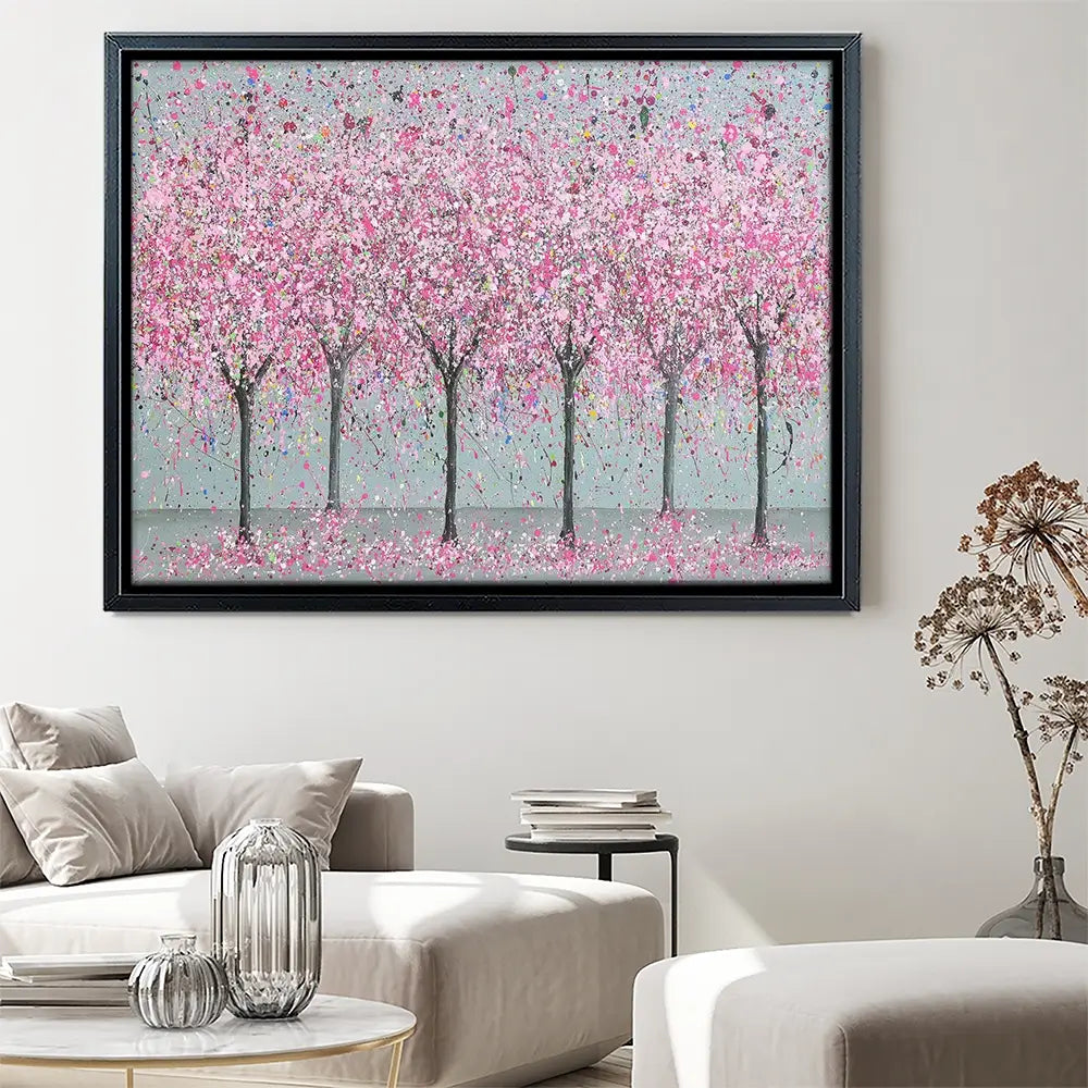 Cherry Blossom Love Canvas Print Cherry Blossom Love Canvas Print wall art product Jo Gough