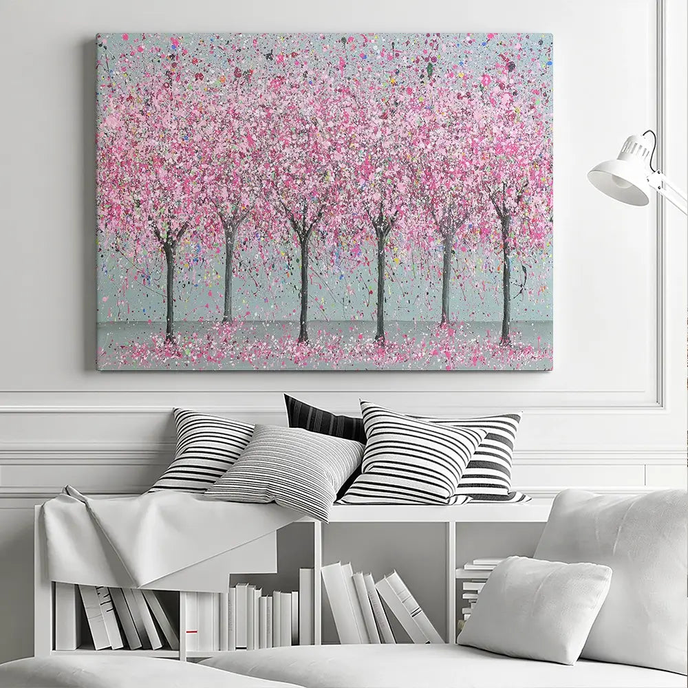 Cherry Blossom Love Canvas Print Cherry Blossom Love Canvas Print wall art product Jo Gough