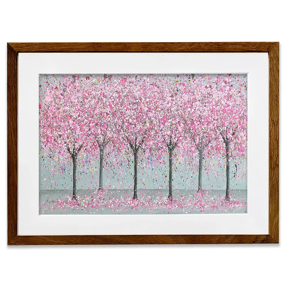 Cherry Blossom Love Framed Art Print Cherry Blossom Love Framed Art Print wall art product Jo Gough